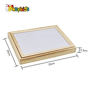 Multi-function Magnetic Wooden easel blackboard,Children non-toxic wooden blackboard,Wooden Double Sides Blackboard W12B060