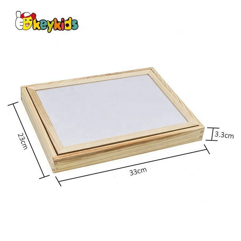 Multi-function Magnetic Wooden easel blackboard,Children non-toxic wooden blackboard,Wooden Double Sides Blackboard W12B060