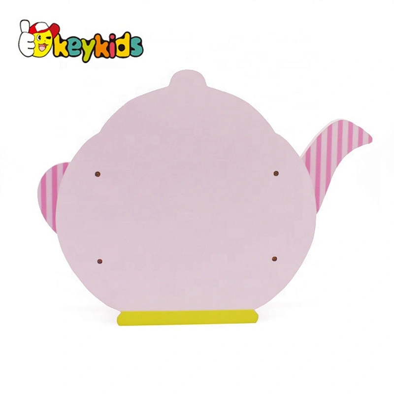 New arrival girls lovely wooden toy tea set house with accessories W06A322
