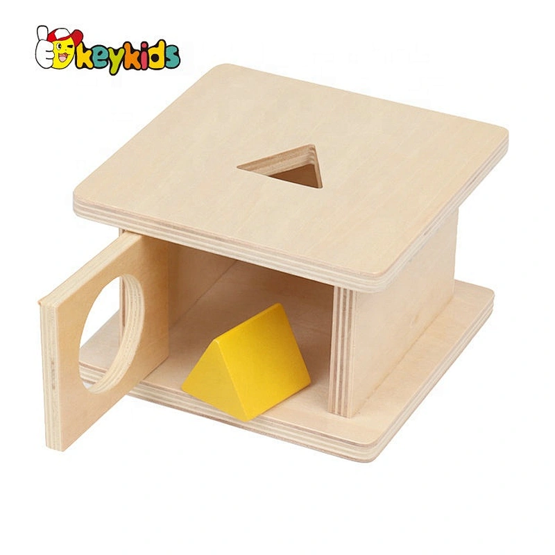 Best design Montessori box wooden object permanence games for baby W12F087