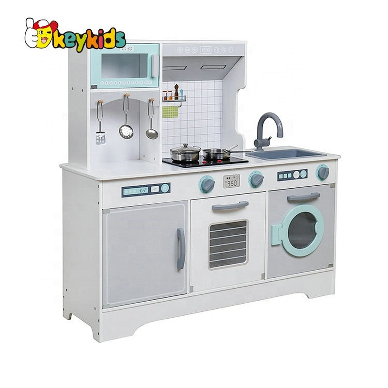 On sale modern wooden electric play kitchen for kids W10C467D
