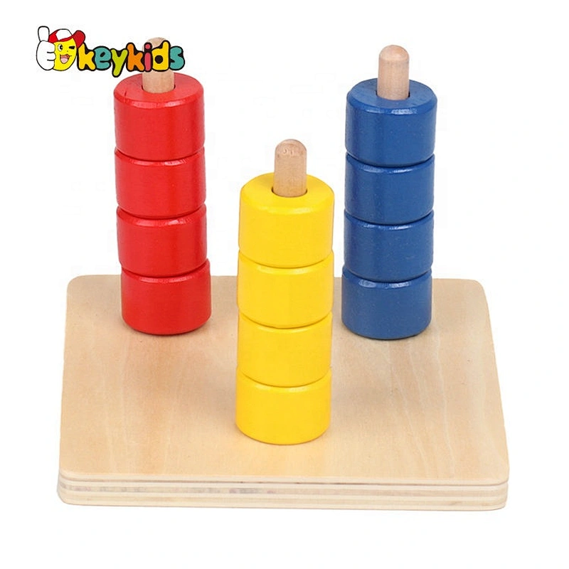 High quality educational wooden montessori blocks for children W12F092