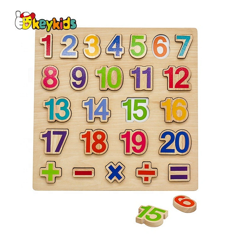 Customize educational wooden math learning board for toddlers W14B127