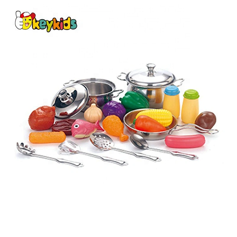wholesale 21 PCS stainless steel play kitchen pots and pans for children M03A003