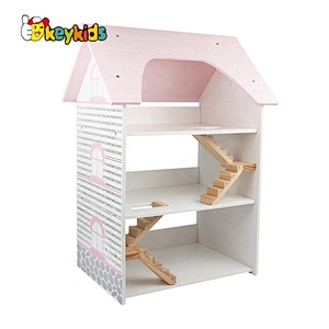 New released children wooden miniature room kits for pretend play W06A388