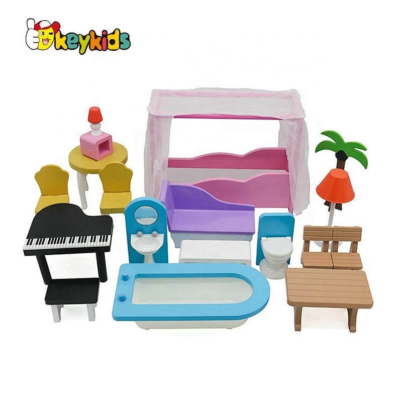 Kids Wooden Majestic Mansion Dollhouse Toy With Lift And Furniture W06A412