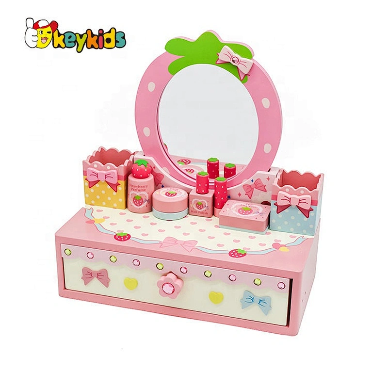 New arrival children wooden toy makeup set for pretend play W10D214