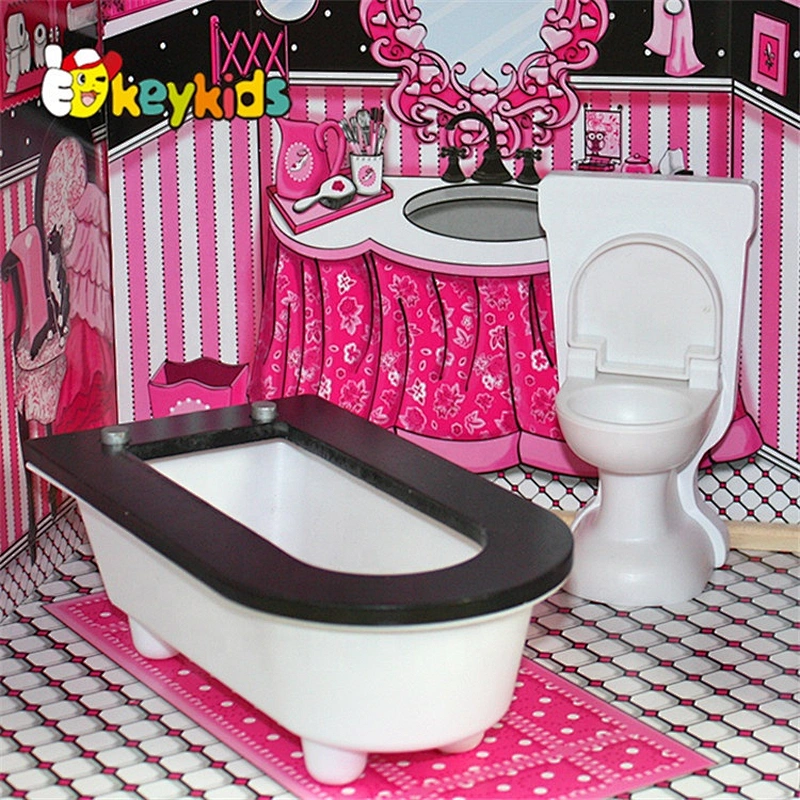 Top Sale Wooden Barbie Girl House Set For Wholesale W06A101