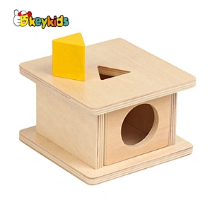 Best design Montessori box wooden object permanence games for baby W12F087