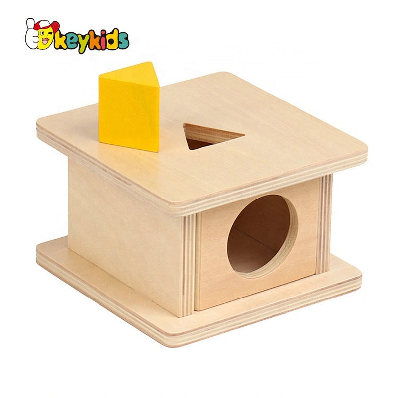 Best design Montessori box wooden object permanence games for baby W12F087