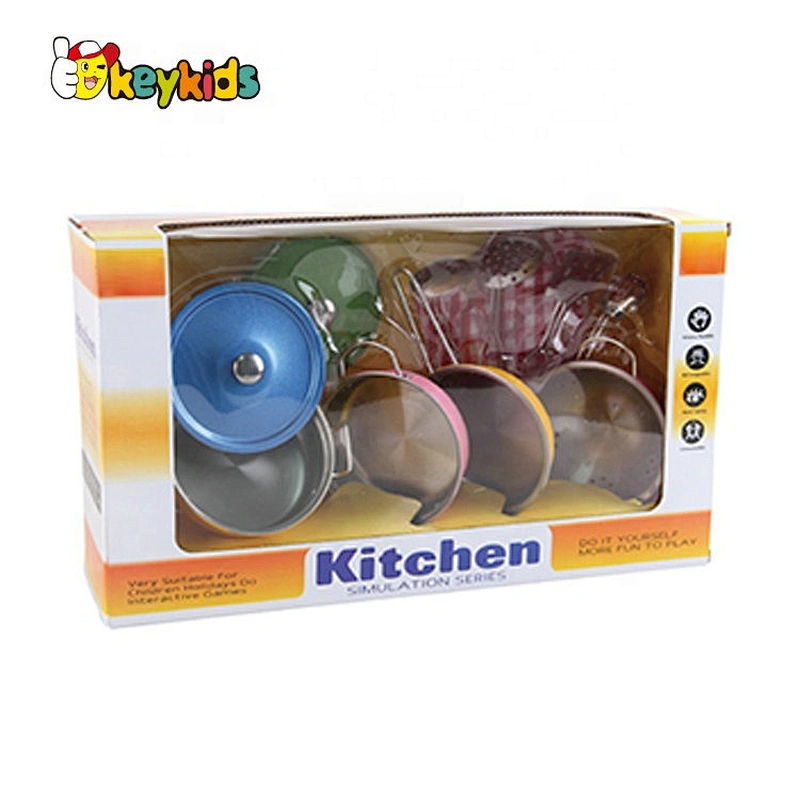 wholesale 23 PCS stainless steel toy kitchen pots and pans for toddlers M03A005