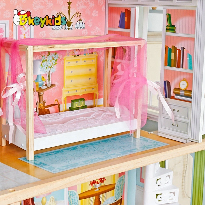 New Hottest Girls Play Wooden Big Barbie Doll Dream House Set For Wholesale W06A418