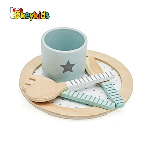 Customize pretend play wooden toy coffee cup for kids W10B319