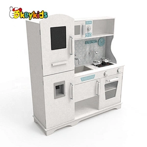 Customize gold wooden kitchen toys play set for kids W10C597A