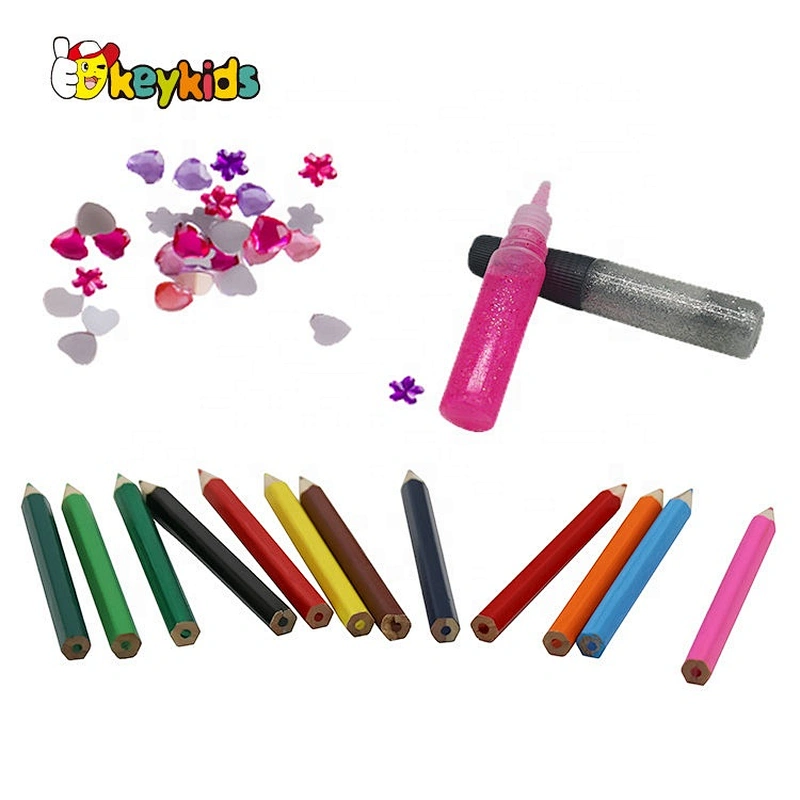 New popular wooden DIY kids painting for wholesale W03A078