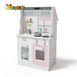 Original Design Kids 2 In 1 Wooden Small Barbie Playhouse And Kitchen Toys For Role Play W06A371D