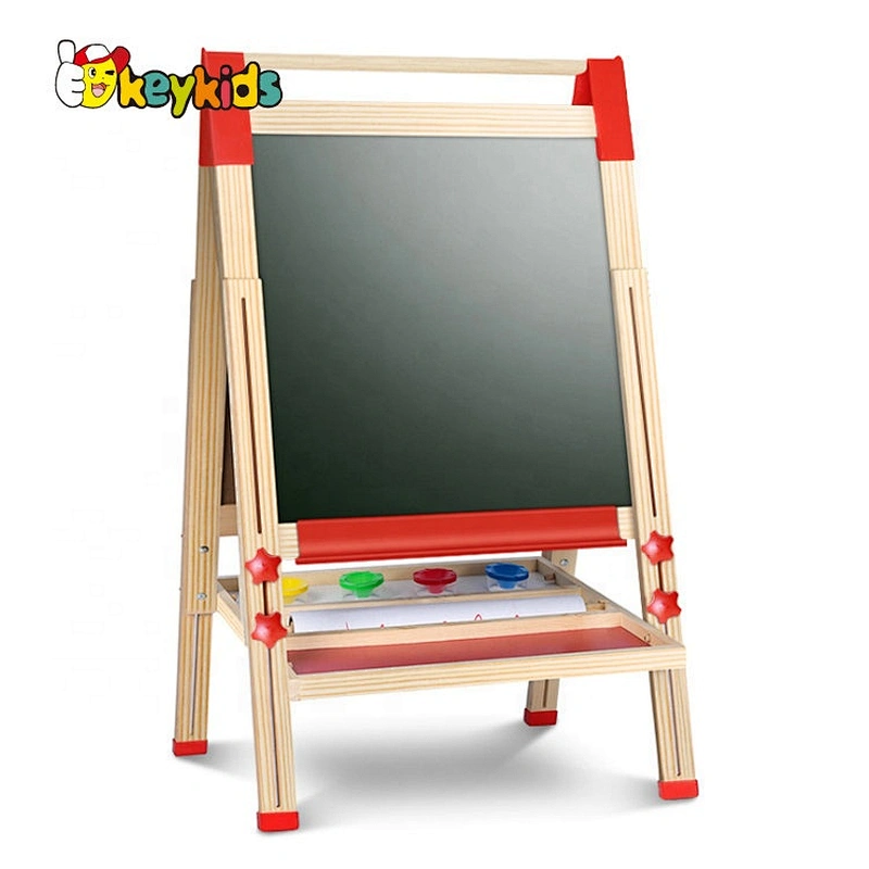 Most Popular Wooden Double Sided Magnetic Standing Drawing Board W12B196