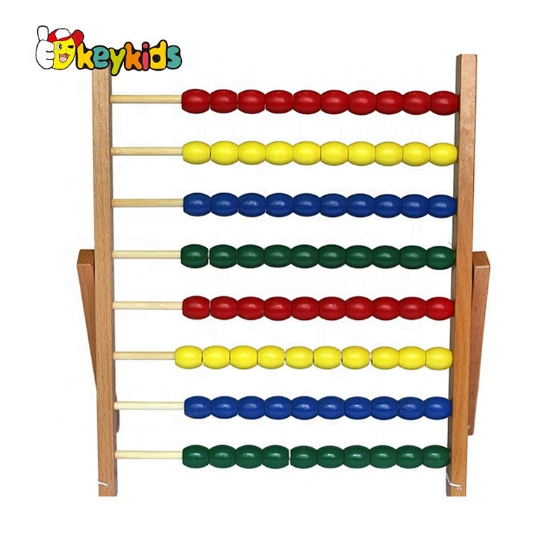 Handmade montessori learning wooden abacus for kids W12F108