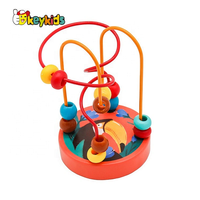 Customize Educational Preschool Activity Toys Wooden Wire And Bead W11B263