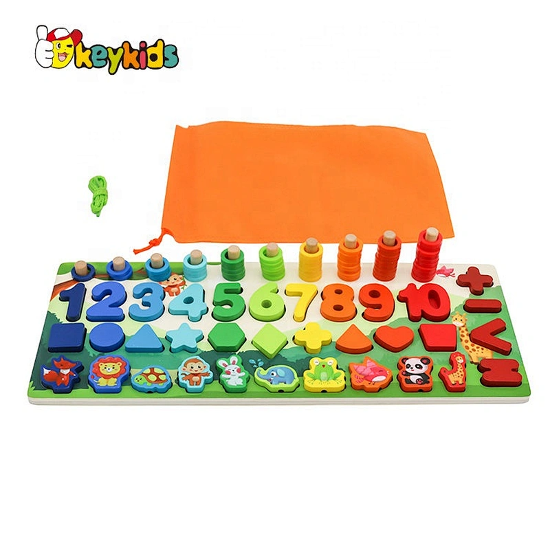 Customize magnetic wooden learning board for baby W12D227