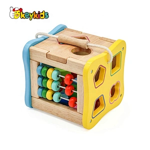Top sale multi function education wooden activity box for kids W12D088B