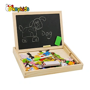 New sale foldable mini wooden magnetic drawing toy for toddlers W12B135