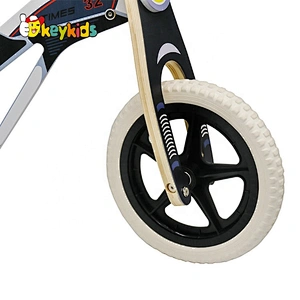 New released mini wooden black balance bike for kids W16C294