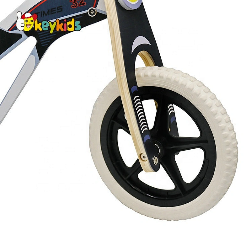 New released mini wooden black balance bike for kids W16C294