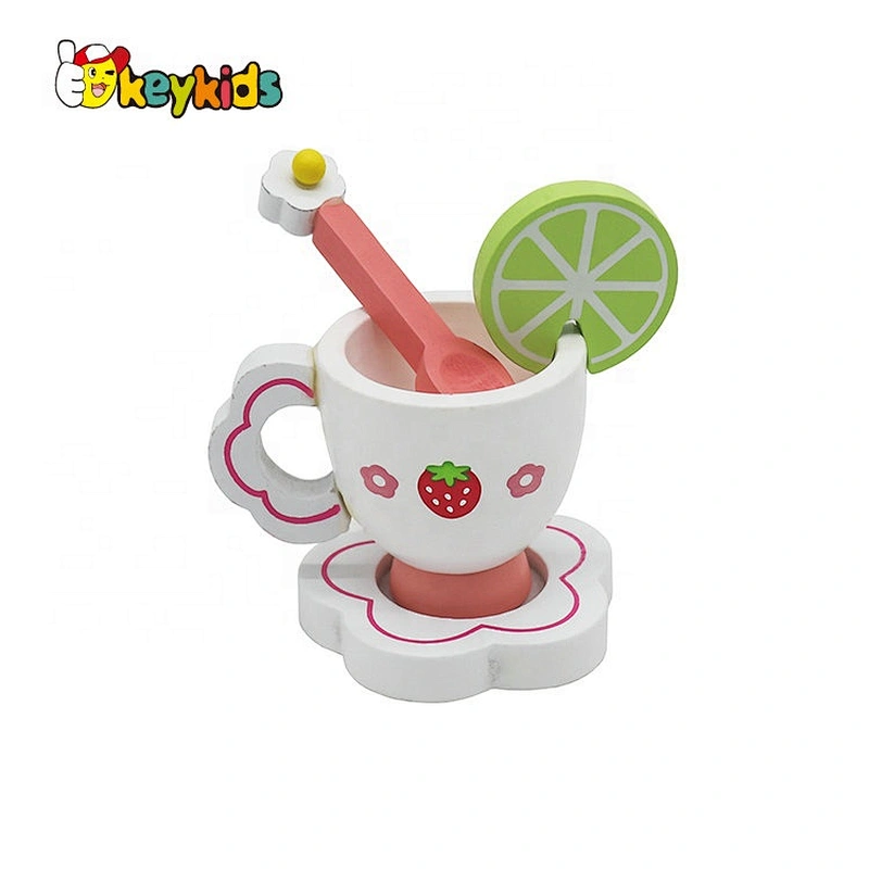 Hot selling pretend play wooden teapot set toy for kids W10B301