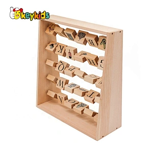 New hottest educational toys wooden alphabet abacus for kids W12C013