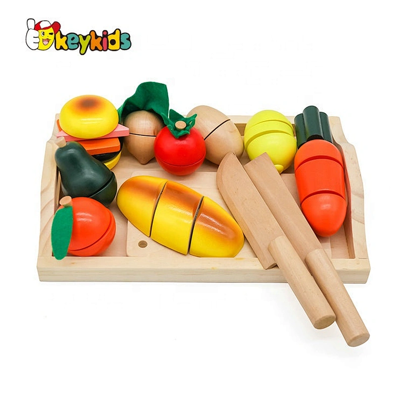 Kids Wooden Play Food Cutting Vegetable Toy For Kids W10B143