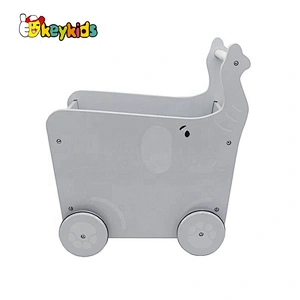 Original Design cartoon baby wooden elephant walker for preschoolers W16E097