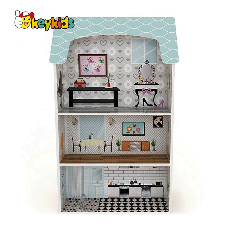 New fashion combination 2 in 1 wooden dollhouse kitchen set for children W06A371C