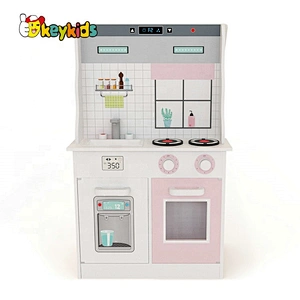 Original Design Kids 2 In 1 Wooden Small Barbie Playhouse And Kitchen Toys For Role Play W06A371D