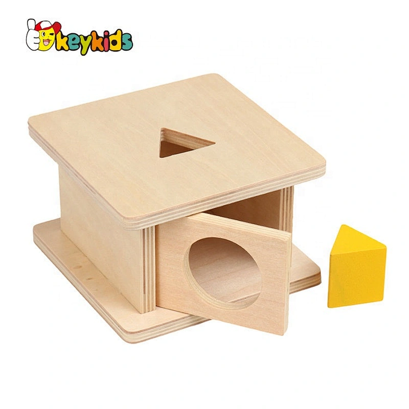 Best design Montessori box wooden object permanence games for baby W12F087