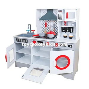 On sale modern wooden electric play kitchen for kids W10C467D