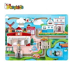 Top Sale Wooden Toddler Activity Busy Board For Wholesale W12D127