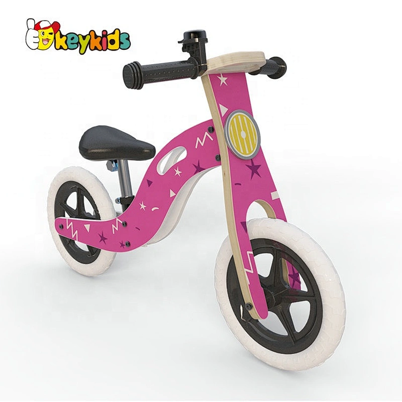 New design pink wooden mini balance bike for kids W16C292