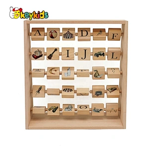 New hottest educational toys wooden alphabet abacus for kids W12C013