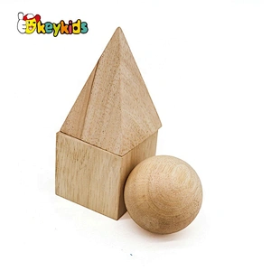 Top sale 12 pieces wooden children building blocks for wholesale W13A178
