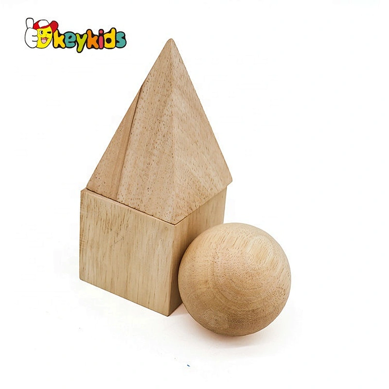 Top sale 12 pieces wooden children building blocks for wholesale W13A178