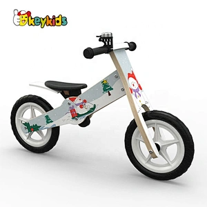 New design Christmas style wooden balance bicycle for kids W16C272