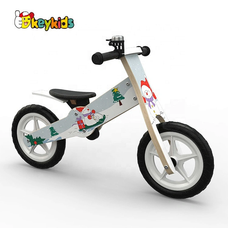 New design Christmas style wooden balance bicycle for kids W16C272