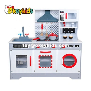 On sale modern wooden electric play kitchen for kids W10C467D