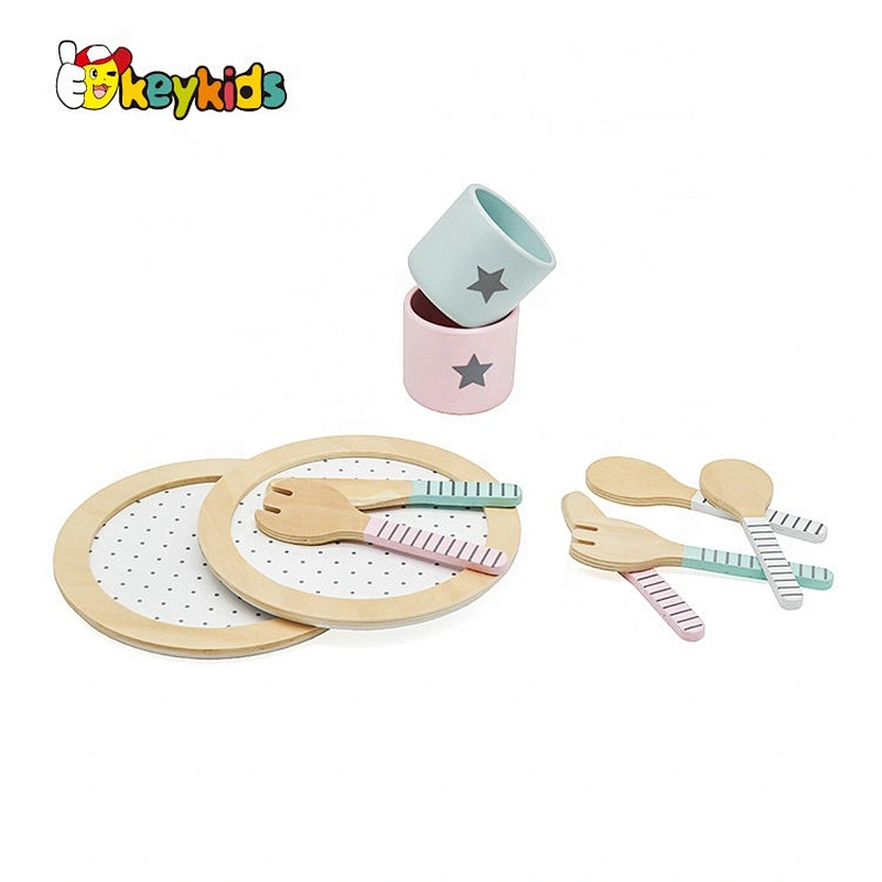 Customize pretend play wooden toy coffee cup for kids W10B319