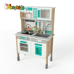 New design boys wooden kids kitchen play set for wholesale W10C600