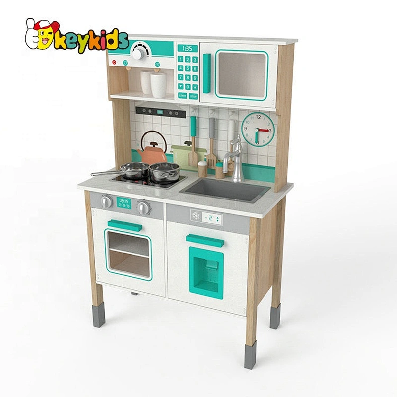 New design boys wooden kids kitchen play set for wholesale W10C600