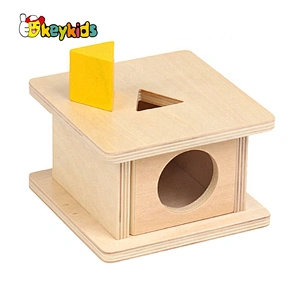 Best design Montessori box wooden object permanence games for baby W12F087