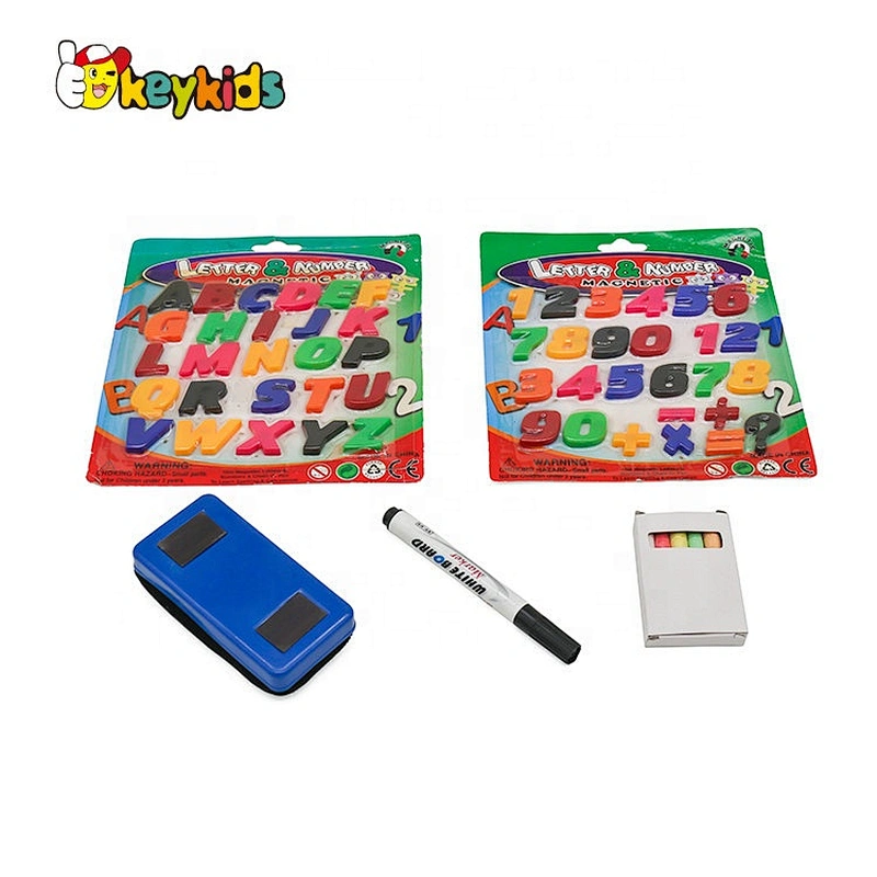 Children Erasable Magnet Wooden Standing Drawing Board With Storage Box W12B015