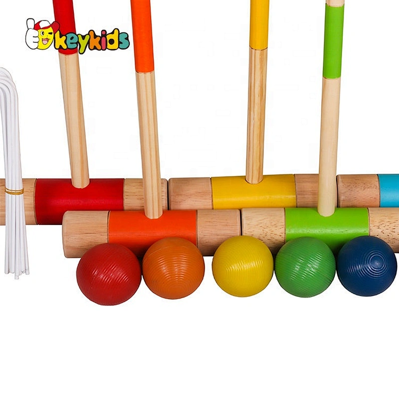 Ready to ship set 6 wooden croquet balls for outdoor W01D043B